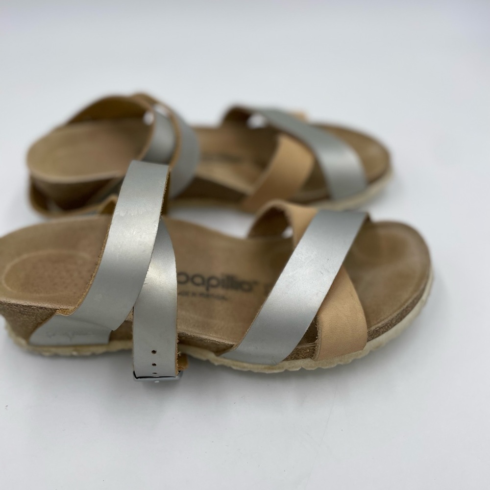 Birkenstock Papillio Wedge Ankle Wrap Sandals Sz 37